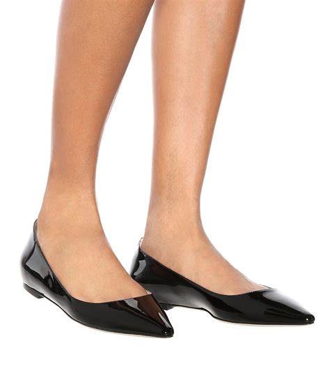 Jimmy Choo Romy Patent Leather Ballet Flats Jimmy Choo