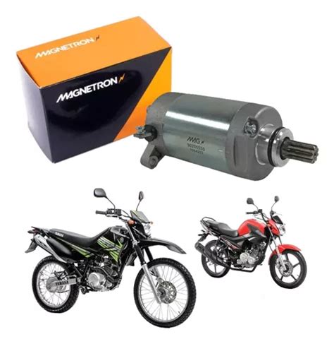 Motor De Partida Yamaha Ybr Factor E Xtz 125 Moto Magnetron