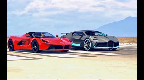 Bugatti Divo Vs La Ferrari Aperta Drag Race Youtube