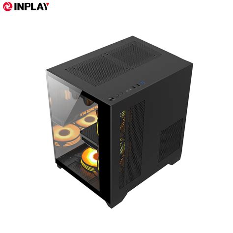 Inplay Seaview S100 Micro Atx Gaming Pc Case With Tempered Glass Desktop Casings For Pc Shopee