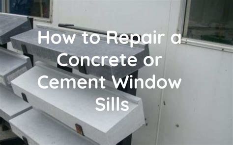 Repairing Concrete Window Sill