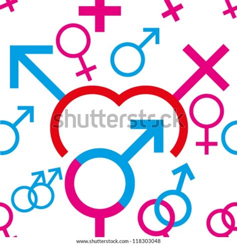 Seamless Vector Illustration Sex Symbols Stock Vector Royalty Free 118303048 Shutterstock