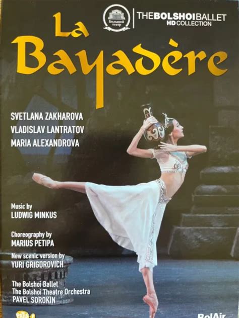 La Bayadere Zakharova Petipa Bolshoi Ballet Dvd Exc Cond