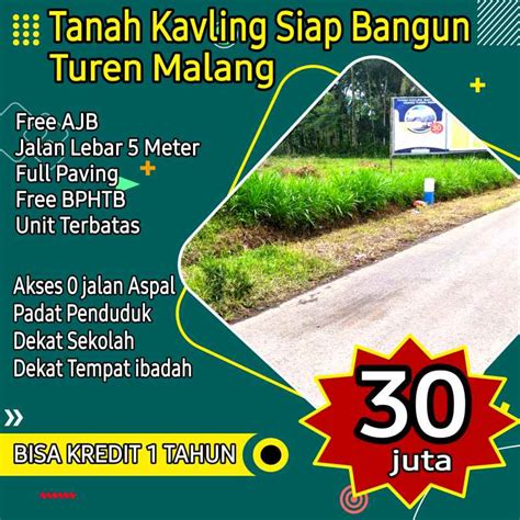 Tanah Kavling Turen Murah Malang