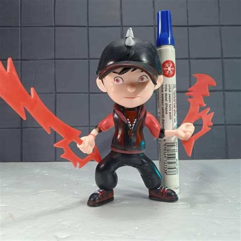 Mainan Action Figure Boboiboy Halilintar Boboiboy Petir Artikulasi