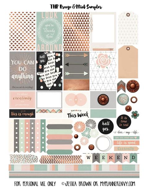 Free Happy Planner Sticker Printables Fillable Form 2023