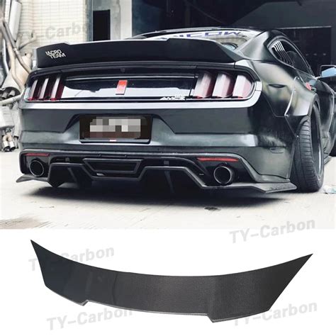 Carbon Fiber FRP Rear Boot Spoiler Trunk Lip Wings Spoiler Car Styling