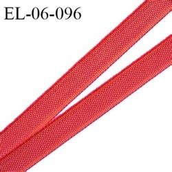 Elastique 6 mm fin spécial lingerie polyamide élasthanne couleur rouge pivoine grande marque