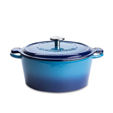 Henckels Enamel Cast Iron Round Dutch Oven 3 5l Blue Kitchen Stuff Plus