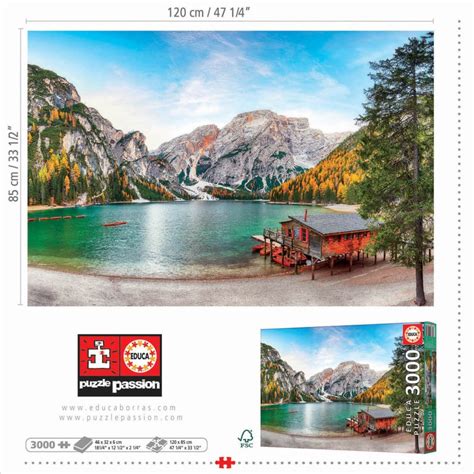 Puzzle Educa Lago Braies En Oto O De Piezas Kubekings