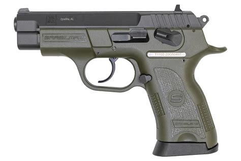 Shop Sar Usa B6c Compact 9mm Pistol With Od Green Frame For Sale Online Vance Outdoors