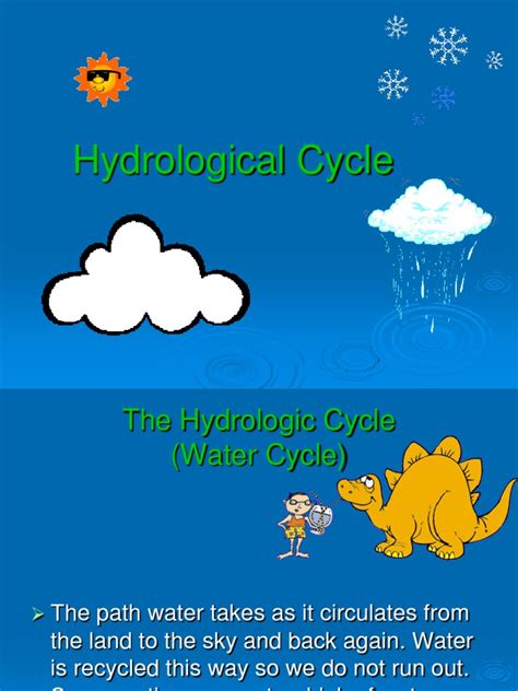 PDF 19998051 Hydrological Cycle DOKUMEN TIPS