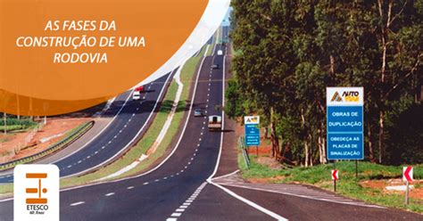 As fases da construção de uma rodovia Etesco Construções