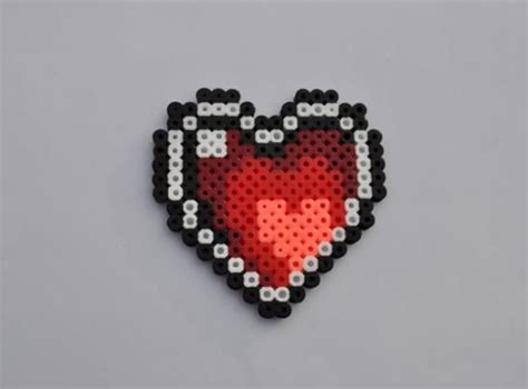 CORAZON HAMA BEADS Perler Bead Art Hama Beads Patterns Perler Bead