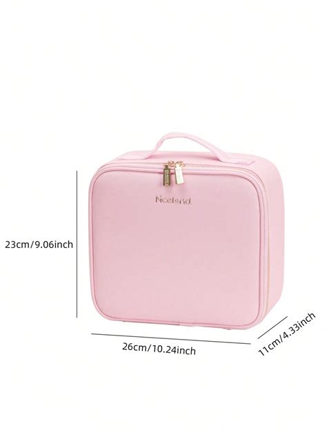 Travel Makeup Bag With Led Mirror Cosmetic Bag Organizer Bag Makeup