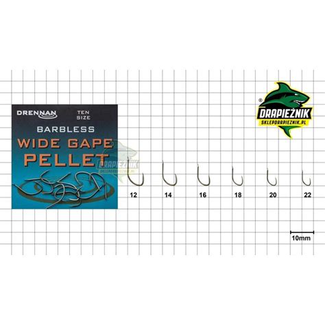 Przypony Drennan HOOK TO PLATE Wide Gape Pellet 15cm Roz 14 Sklep