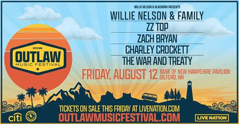 Outlaw Music Festival Is Back And We Have Your Tickets! - 95.3 & 107.1 ...