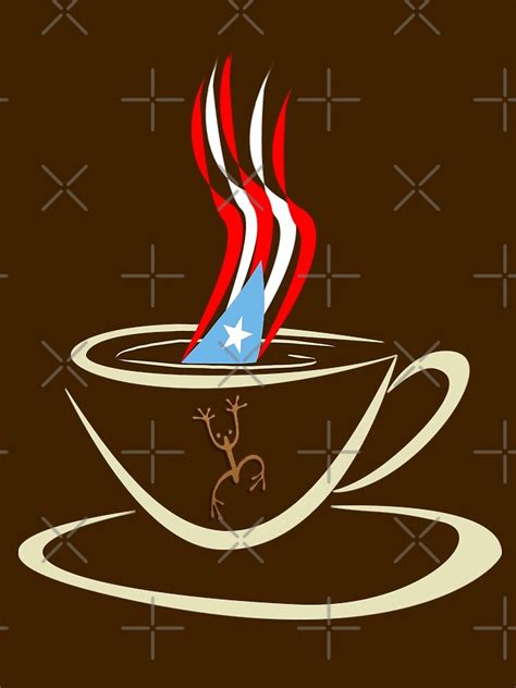 Puerto Rican Flag And Coquí Taíno Coffee Lover Poster For Sale By Solunagua Redbubble