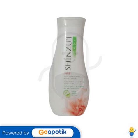 Shinzui Skin Lightening Body Lotion Kirei Ml Botol Kegunaan Efek