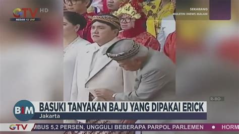 Aksi Jahilnya Viral Menteri Pupr Akui Tanyakan Baju Yang Dipakai Erick