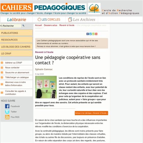 Une pédagogie coopérative sans contact Pearltrees