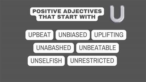 Adjectives That Start With U Capitalize My Title