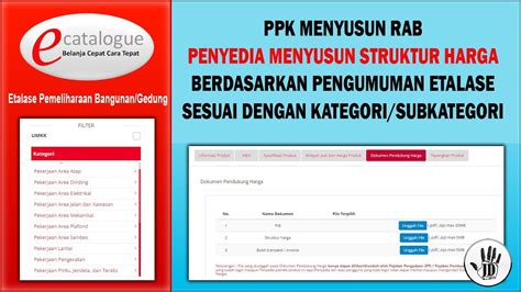 Menyusun Struktur Harga Pada Etalase Pemeliharaan Bangunan Di Ekatalog