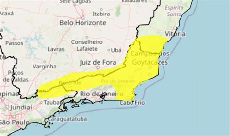 Alerta Amarelo Para Chuva Intensa E Rajadas De Ventos Em Partes De MG