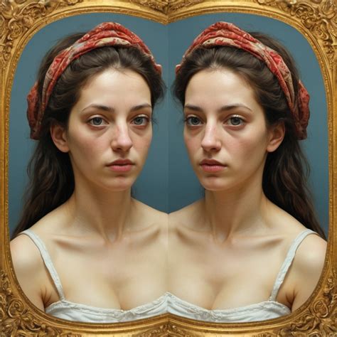 Woman In Stereoscopic 3d By Delacroix Stereoscopic