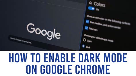 Google Chrome Dark Mode How To Enable Dark Mode In Chrome Youtube