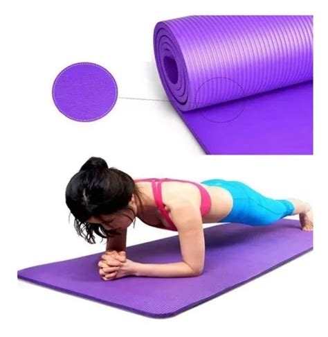 Colchoneta Mat Yoga Pvc 4mm Pilates Alfombra Ejercicio Bolsa Cuotas