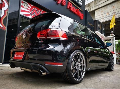 Volkswagen Golf Gti Mk6 Black Rays Volk G025 Wheel Front