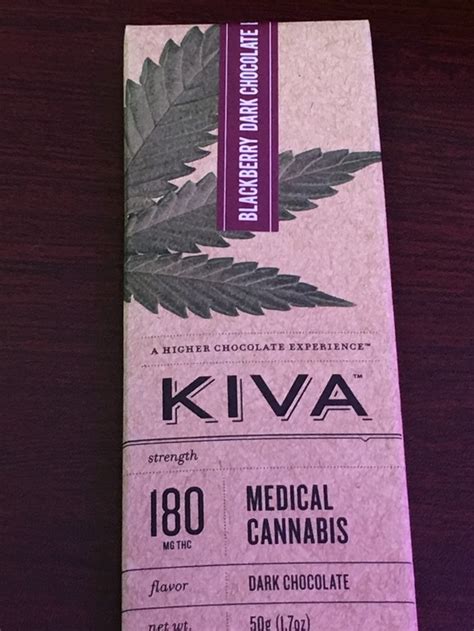 KIVA CONFECTIONS (BLACKBERRY DARK CHOCOLATE) 180MG | Edible | CCW ...