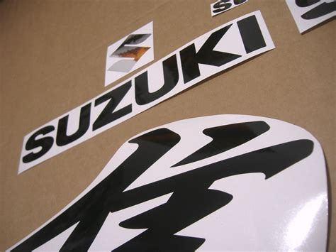 Suzuki Hayabusa Nd Gen Custom Black Color Kanji Decals Set