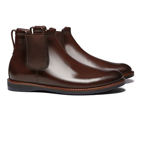 BOTA CHELSEA MASCULINA CASUAL EM COURO MARROM SERGIO S