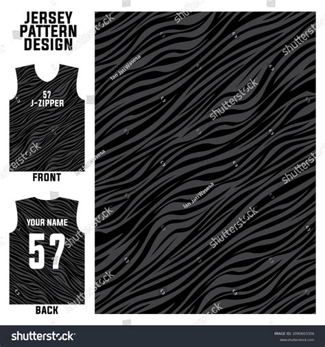 Vektor Stok Abstract Concept Vector Jersey Pattern Template Tanpa