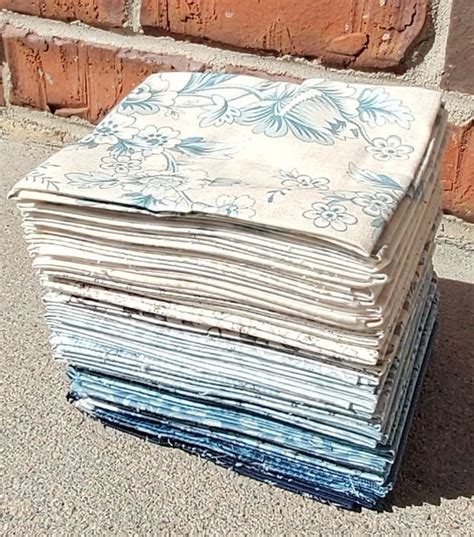 Bluebird Fat Quarter Fabric Bundle Andover Fabric Edyta Etsy