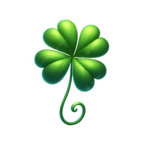 Leaf Lucky Clover Isolated On White Background Lucky Clover Isolated On White Background Leaf