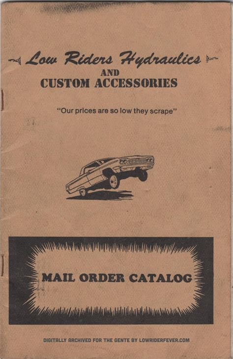 Lowriders Hydraulics Mail-Order Catalog by Lowrider Fever - Issuu