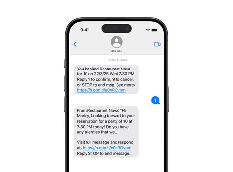 Restaurant SMS Messaging | OpenTable