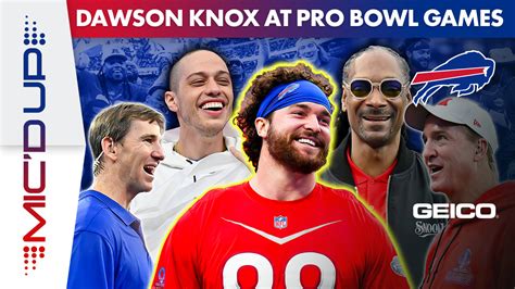 Dawson Knox Mic'd Up For TWO Touchdowns At The 2023 Pro Bowl Games ft ...