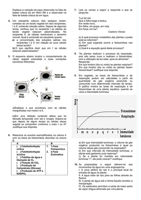 Lista de exercícios Biologia frente 1 e 2 2º bim profs james e