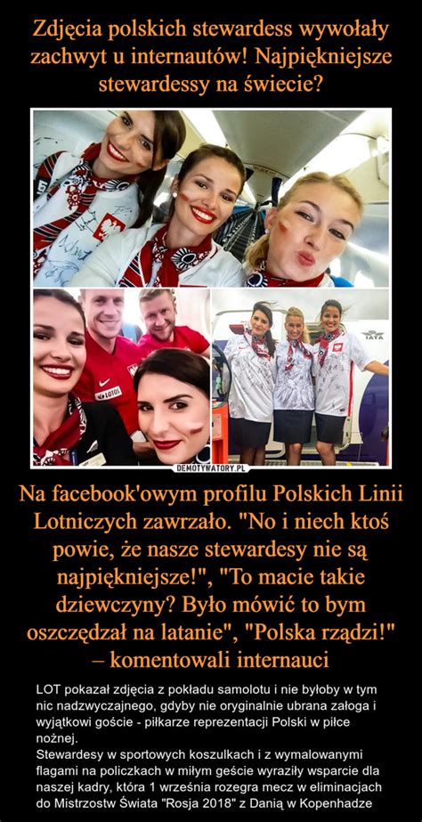 Zdj Cia Polskich Stewardess Wywo A Y Zachwyt U Internaut W