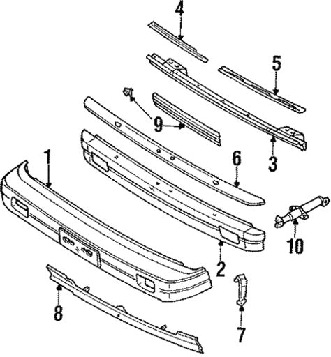 Bumper Components Front For 1985 Nissan Sentra TascaParts