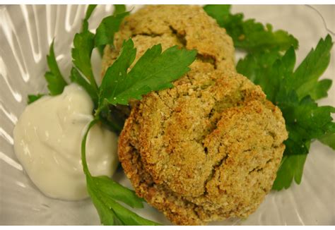 Baked Falafel Cakes With Yoghurt Dip Recipes For Healthy Kids