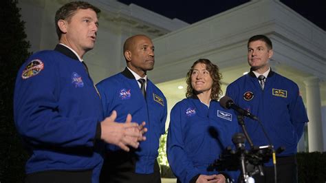 Us President Joe Biden Hosts Four Nasa Astronauts First Crew Aiming