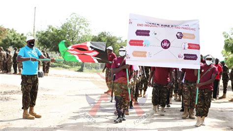 KDF TROOPS IN SOMALIA MARK WORLD AIDS DAY Ministry Of Defence Kenya