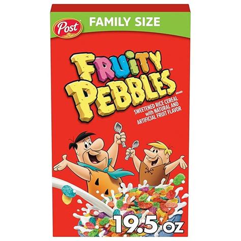 Post Fruity Pebbles Cereal Fruity Kids Cereal Gluten Free Rice Cereal