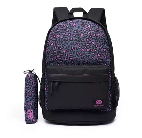 Mochila Ecko Para Mujer Espaciosa Reforzada Para Cuaderno Color