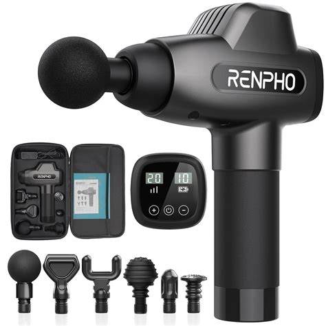 Renpho C3 Percussion Massage Gun Deep Tissue Professional Powerful Quiet Muscle Massage Gun For